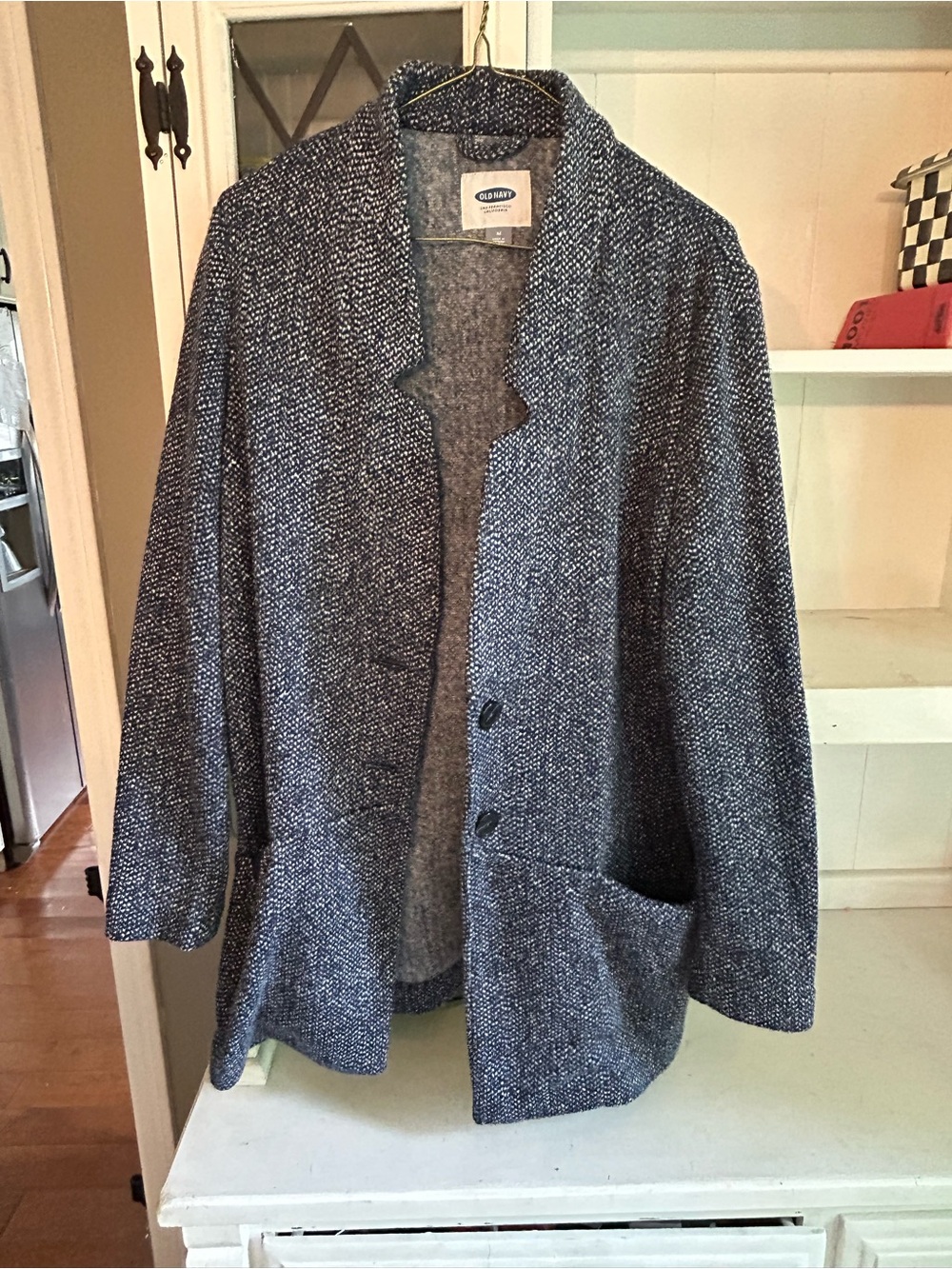 Old Navy oversized tweed sweater jacket